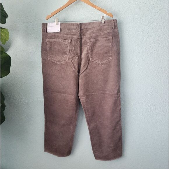 LOFT The straight crop high rise corduroy Frey hem pants - Picture 11 of 16